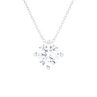 Necklace Ama Woman in White Gold Diamante Lab Grown AMA_GI_101_0,53CT_O.B